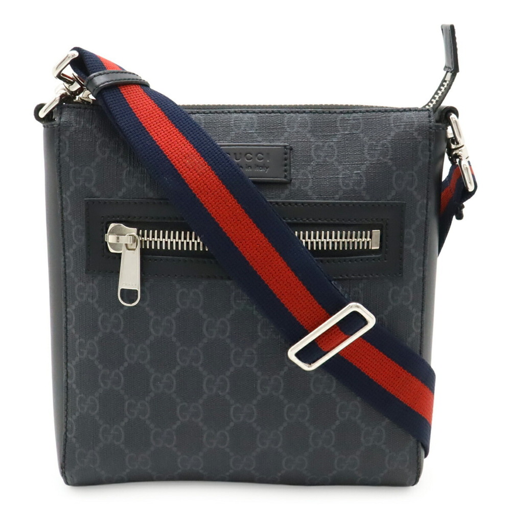 GUCCI Authentic Black Leather Shoulder Bag - Picture 2 of 10